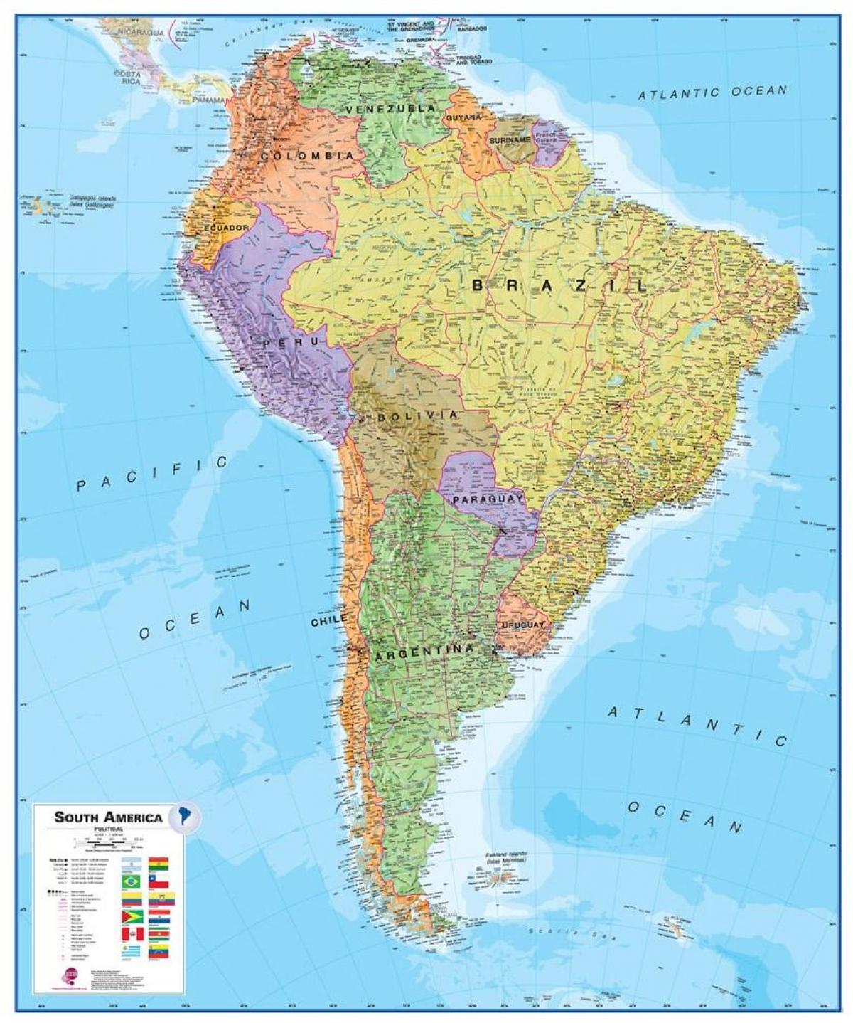мапа на Перу јужна америка
