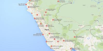 Аеродроми во Перу мапа