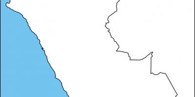 Перу празно мапа